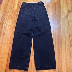 American Eagle Super High-Rise Baggy Wide Leg cargo jeans Size 6 (c5)